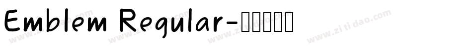 Emblem Regular字体转换